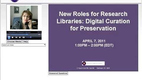 New Roles for Research Libraries: Digital Curation for Preservation