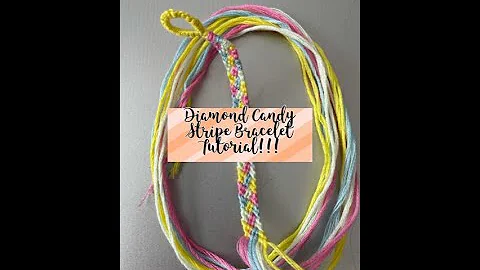 Diamond Candy Stripe Bracelet Tutorial!