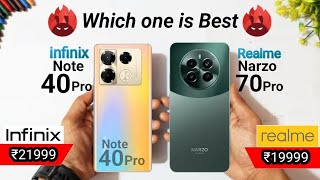 infinix Note 40 Pro vs Realme narzo 70 Pro