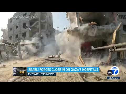 Heavy fighting rages near main Gaza hospital and people trapped