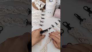 Makramé keychain tutorial / macrame kulcstartó készítés #macrametutorial