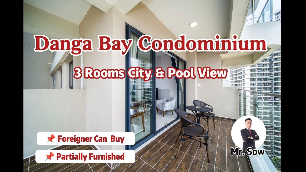 Danga Bay Condo 3 Rooms Country Garden Johor Bahru l House Tour YouTube