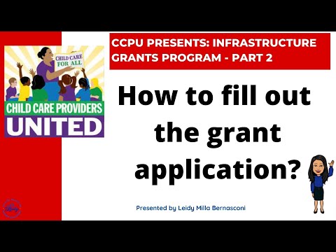 CCPU Presents Part 2 Infrastructure Grants Project English Webinar