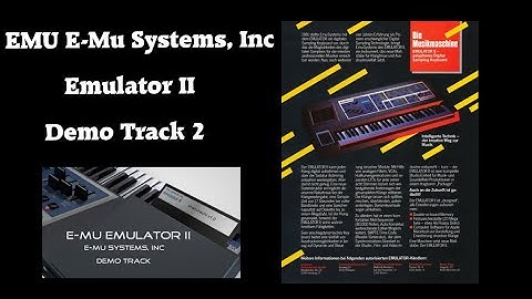 EMU E-Mu Systems, Inc Emulator II Demo Track 2
