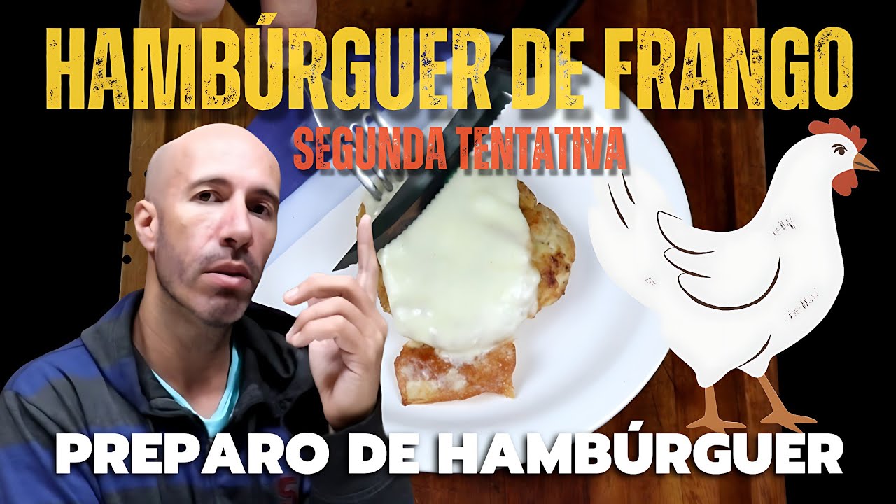 COMO PREPARAR CARNE para HAMBURGUER de FRANGO? segunda tentativa