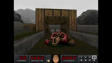 PSX - Doom: The Lost Levels - M40: Caughtyard - [UV] - 100% Kills & Secrets