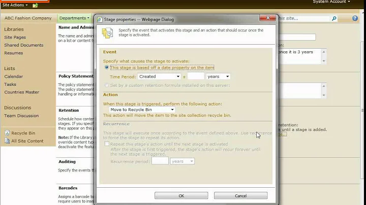 30- SharePoint 2010 - Information Management Policies