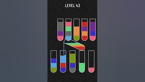 water sort puzzle level 41 to 45