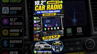 🔥 Toyota Highlander Radio Upgrade Review | 10.2” Android Stereo with CarPlay & Backup Camera 🚙📱