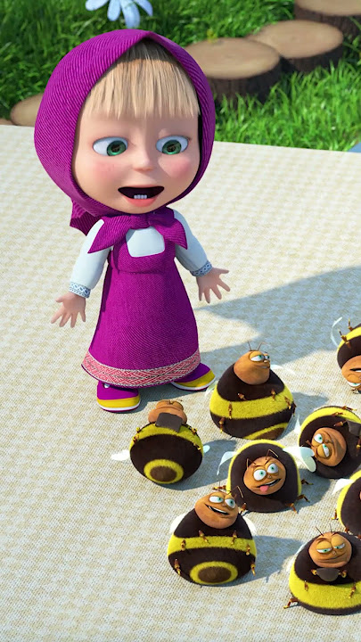 Bees, won't you burst? 🐝🍫 #Wellbeeing #MashaAndTheBear #Shorts #cartoonforkids #kids