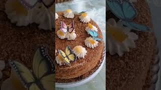 пчелки не успели, налетели бабочки? тортики торт деньрождения тортнаденьрождение тортмедовик