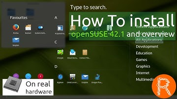 How To install openSUSE 42.1 and overview | The choice for sysadmins, developers and desktop users.