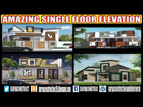 AMAZING SINGLE FLOOR ELEVATION IMAGES FOR YOUR SWEET, DREAM HOMES DON'T MISS