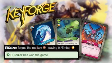 "0 Aember Key!" - Keyforge Online Gameplay (Dis, Logos, Mars) w/ El Scizor