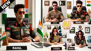 Indian/Pakistani Army Uniform Name Photo Editing | Viral 3D photo editing | bing image creator | ai screenshot 4