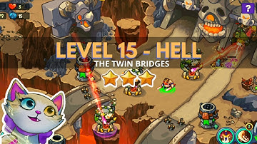 King of Defense: Level 15 HELL / THE TWIN BRIDGES / with basic heroes