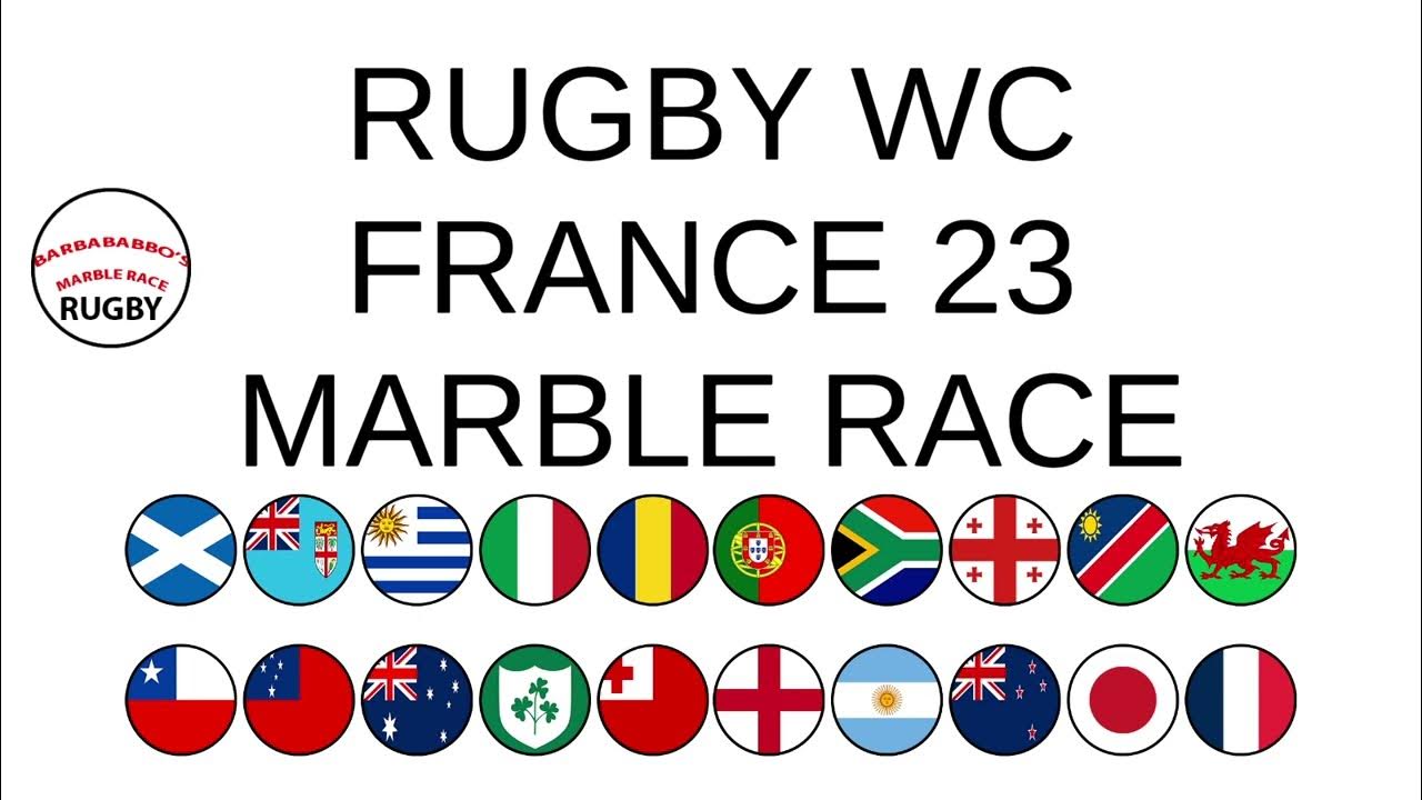 Rugby WC France 23 Marble Race 180723 YouTube