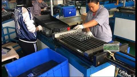 Semi auto fin alignment and tube inserting machine