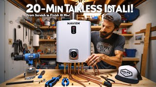 Navien Tankless Install: From Scratch to Finish in 20 Mins!