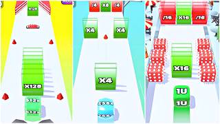 Jelly Run 2048 Modes Race! Normal vs Infinity vs Adventure | 64ab vs 2048ac vs 128Q screenshot 1