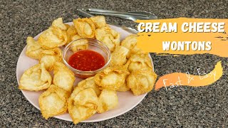 Super Easy Cream Cheese Wontons