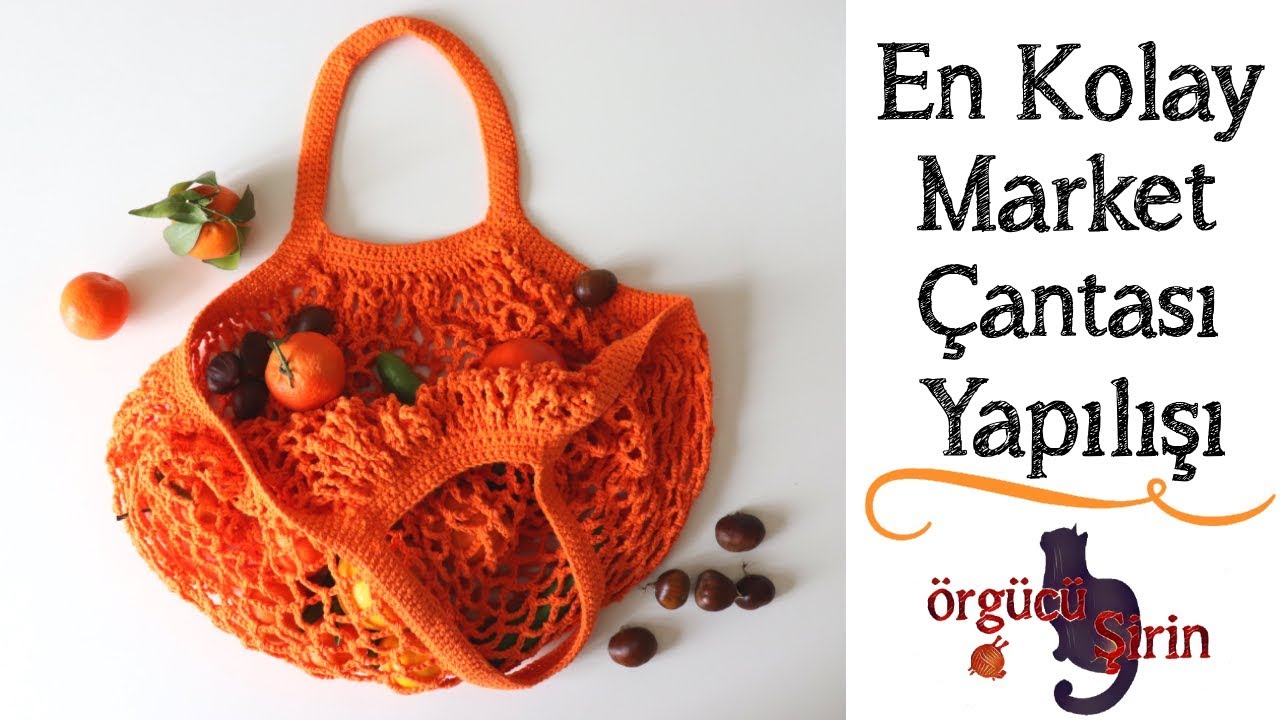 En Kolay File Market Çantası Yapımı /  Örgü Çanta Modelleri