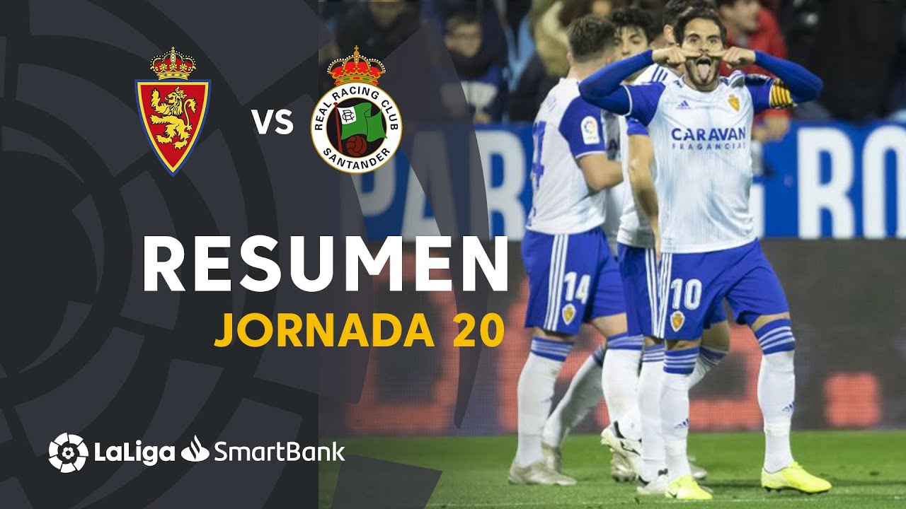 Resumen de Real Zaragoza vs Real Racing Club (2-0) - YouTube