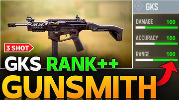 NO NEED OF ANY OTHER SMG IF YOU HAVE THIS 3 TAP GKS IN YOUR HAND BEST GKS 3 SHOT RANK BUILD CODM |