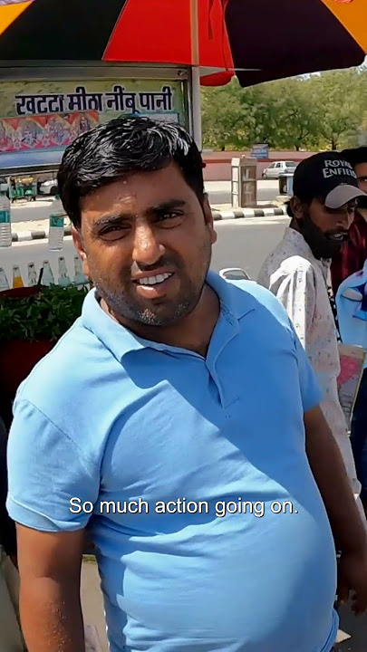 Luke Damant drinks $0.40 coconut on hot day in Jaipur, India 🇮🇳 #shorts