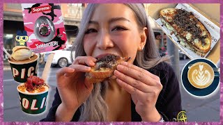 VLOG | Up There Cafe, Best Cheese Toastie +Supreme Tamagotchi Unboxing