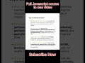 Javascript full course in one video | Javascript tutorials | Javascript cheatsheet #learnjs #shorts