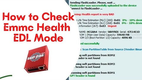 How to Check eMMC Health Edl Mode With EasyJtag Plus