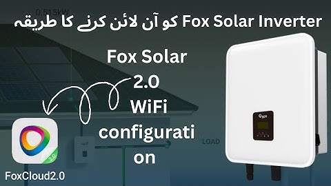 Fox Solar inverter | Fox 2.0 WiFi configuration | 2.0 app say WiFi connect kar #trending #viral