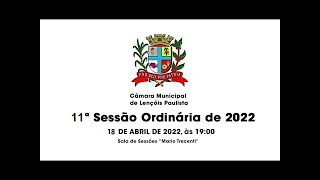 11ª Sessão Ordinária de 2022