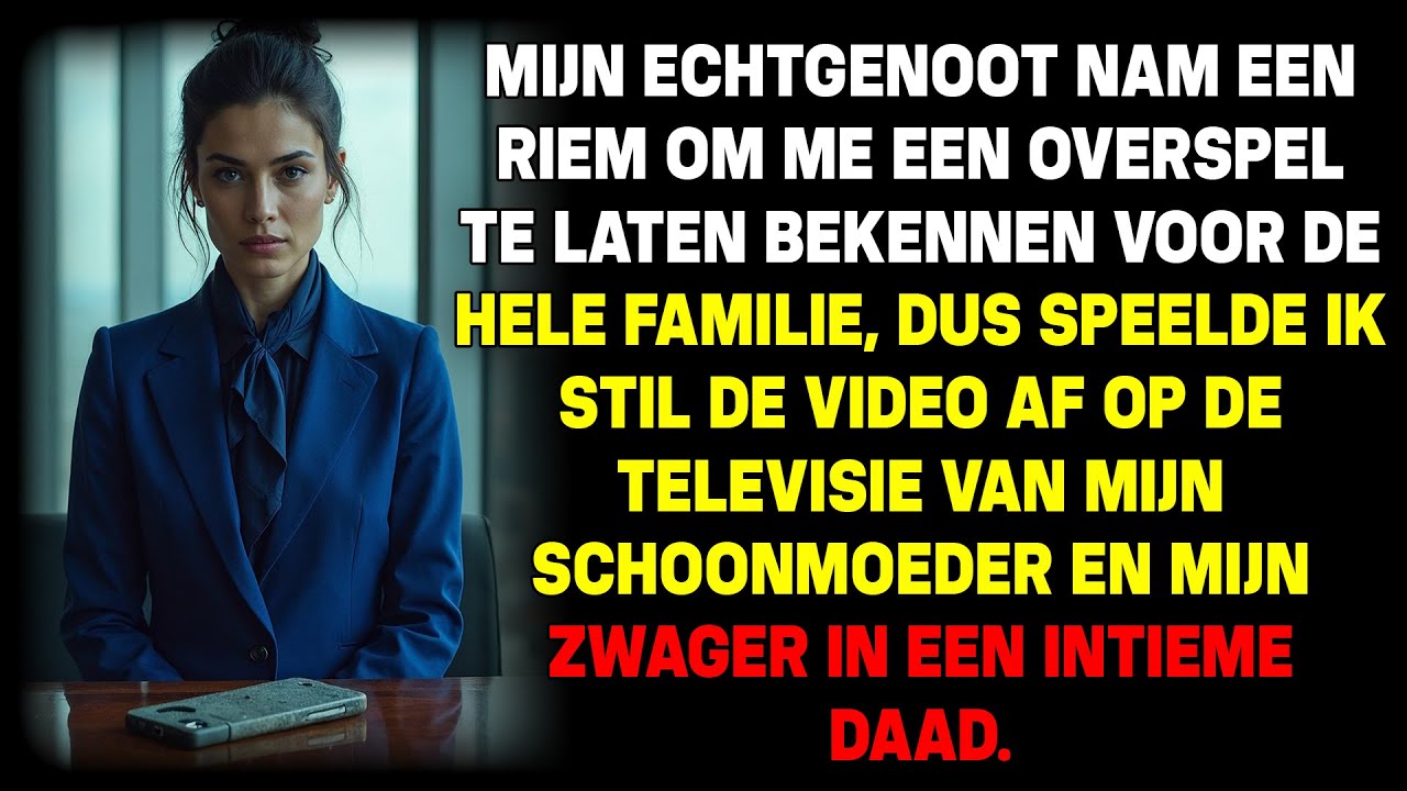 Man noemt me ontrouw en grijpt naar zijn riem.😠 Ik zette op tv intieme beelden van de schoonfamilie.