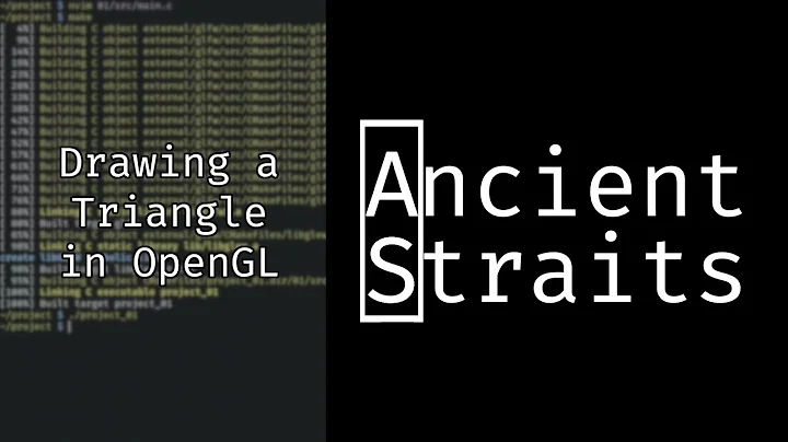 Drawing a Triangle in OpenGL (OpenGL Tutorial #2)