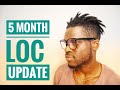 5 MONTH LOC UPDATE || High Top Interlock, Comb Coil Journey 2c-4c Hair Texture