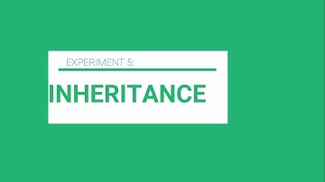 [SB015] EXPERIMENT 5 INHERITANCE
