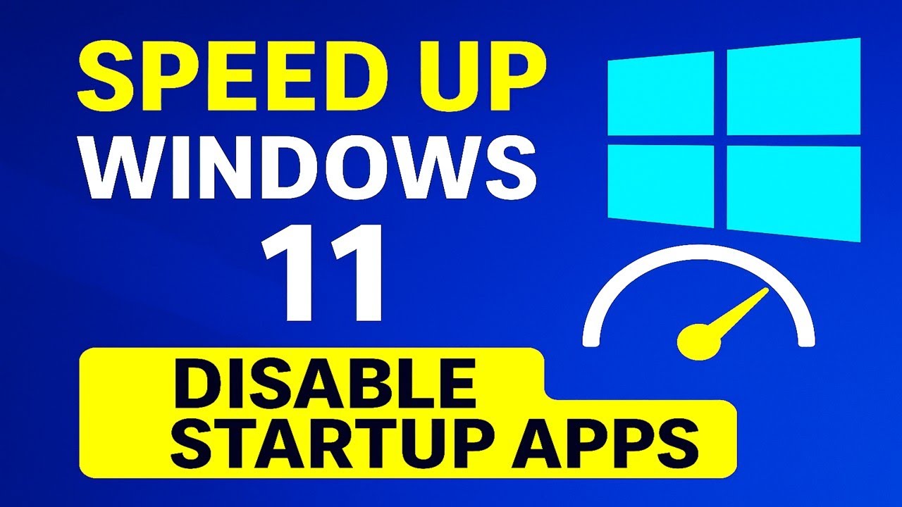 Disable Startup Programs in Windows 11 | Speed Up Your PC Fast! - YouTube