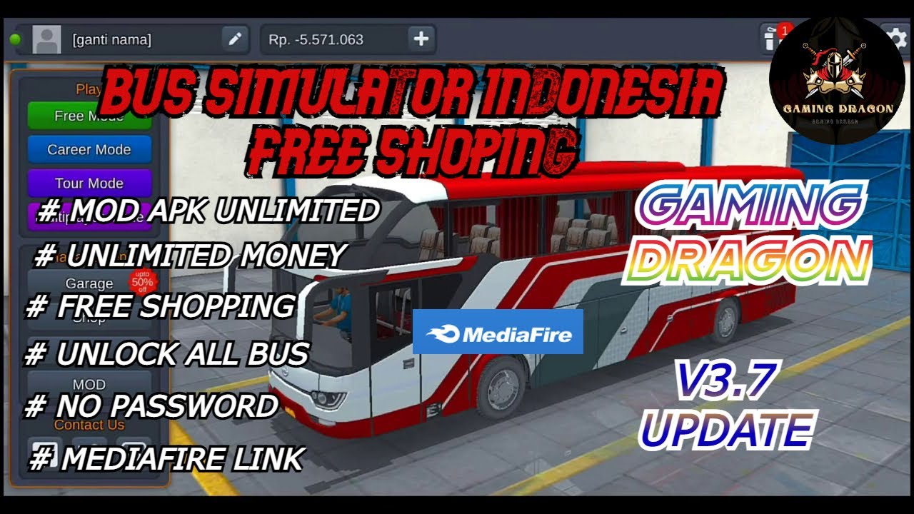 Bus Simulator Indonesia v3.7.1 Apk Mod Dinheiro Infinito - W Top Games