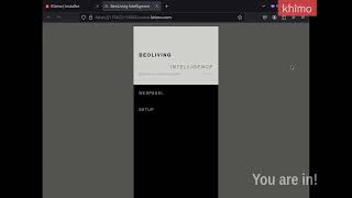 Khimo | Access to BeoLiving intelligence Admin Panel remotely