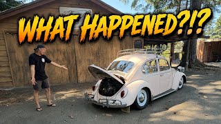 BIG ISSUE WITH MADI’S MOTOR IN PINKY (1965 VW BEETLE)