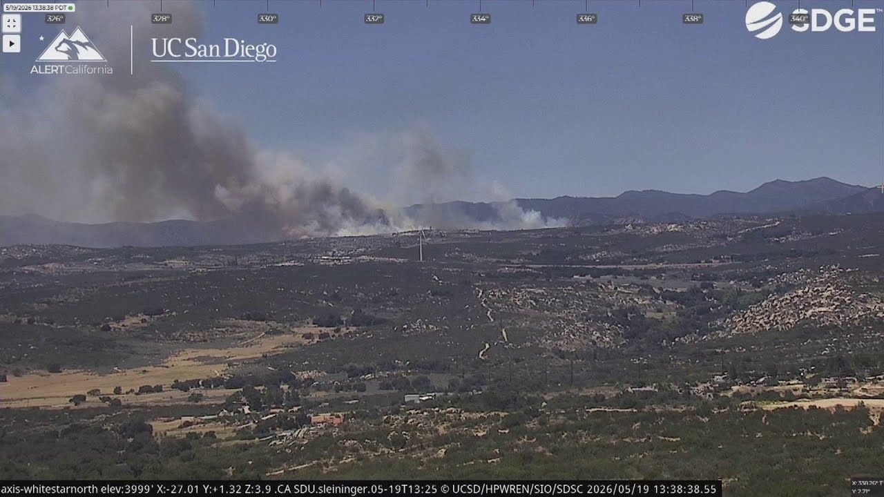 Campo brush fire prompts evacuations in east San Diego | NBC 7 San ...