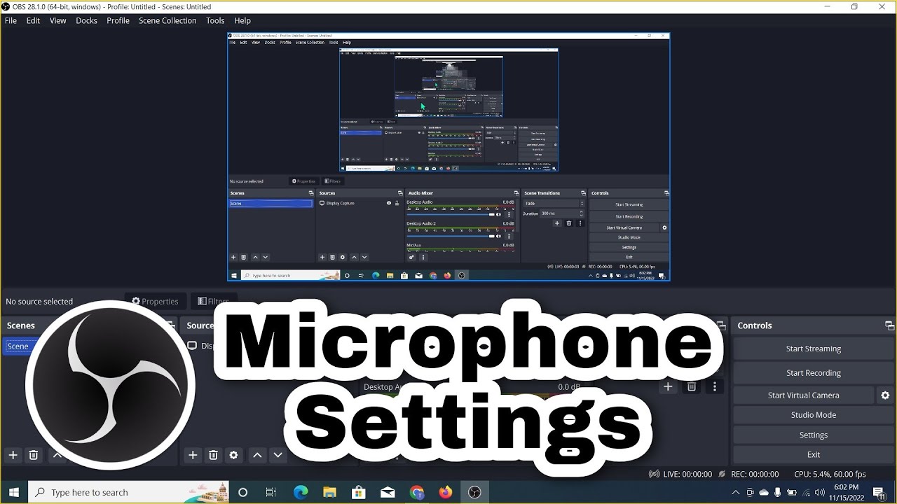How To Fix Microphone In OBS STUDIO YouTube