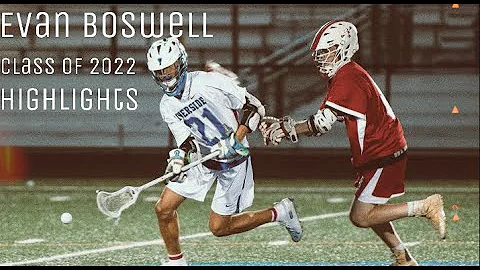 Evan Boswell (2022 Midfielder) Lacrosse Highlights