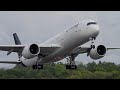 Medical Divert - Lufthansa A350 Powerful TakeOff From Manchester Airport #Shorts