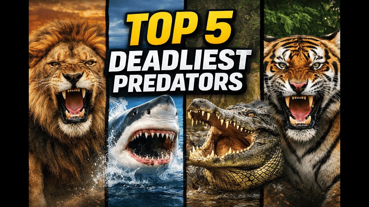 Many Predators Top 5 Deadly Predators That Rule the Wild - YouTube