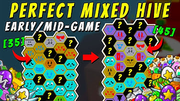 *NEW* The Best Mixed Hive Composition (EARLY/MID-GAME) | Bee Swarm Simulator Roblox