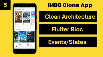 IMDB Clone - Top Rated Movies, Flutter Bloc, Events and States