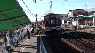 01 近鉄 名古屋線 磯山駅 発車する列車